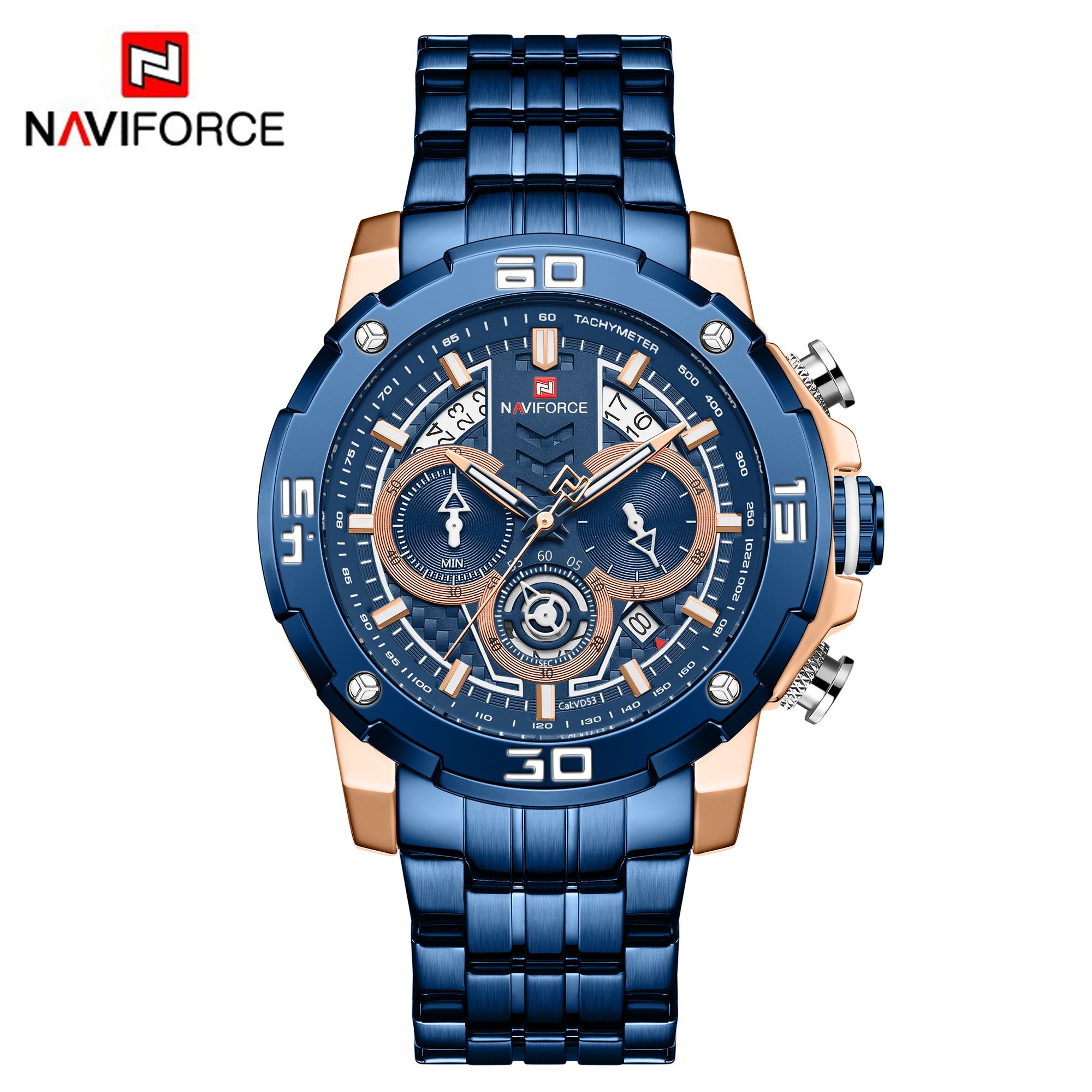 NAVIFORCE NF9175 Stainless Steel Chronograph Watch For Men
