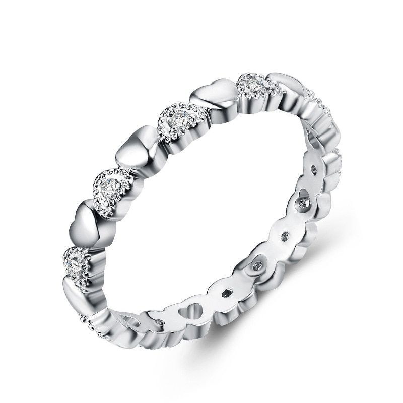 Huitan Fashion Female Ocean waves Rings Succinct Design Finger Ring For Women Jewelry Gift For Girl wholesale Dropshipping