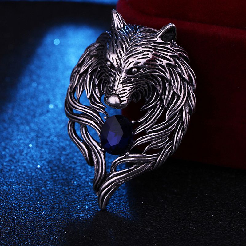 New Vintage Brooche Rhinestone Collar Pins Badge Brooches for Men