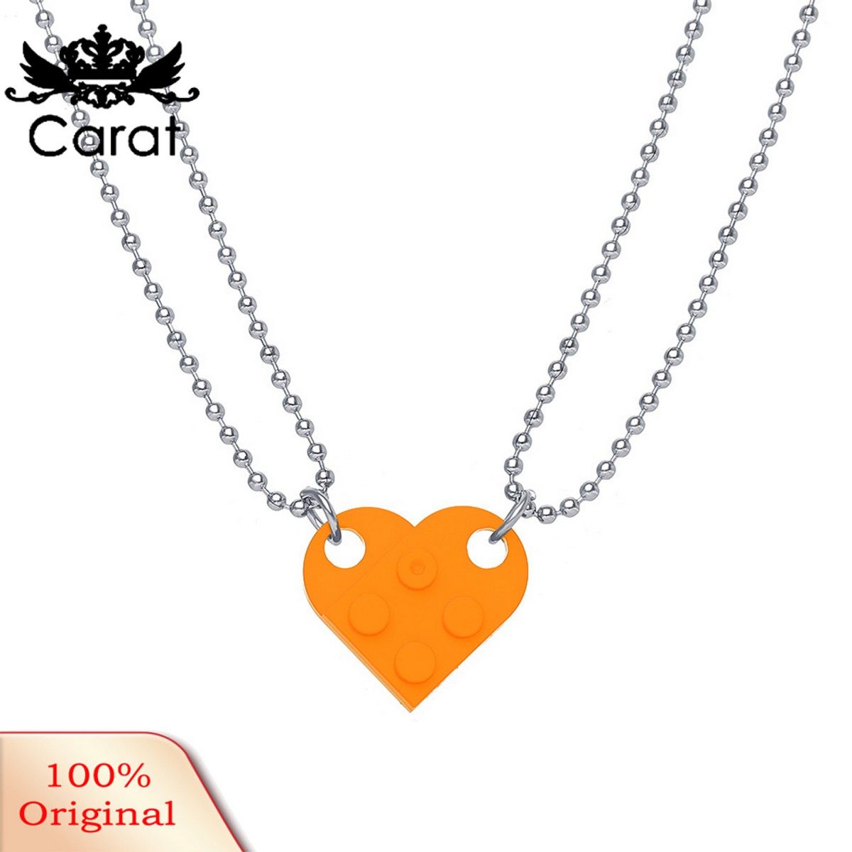 Matching Necklaces Jigsaw Heart Shape Chokers Necklaces