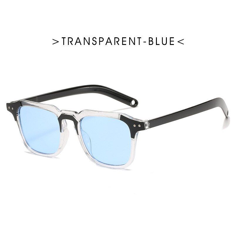 Industrial Machinery Style Men‘s Sunglasses PC Frame Rectangle Decoration Sun Glasses Anti-UV