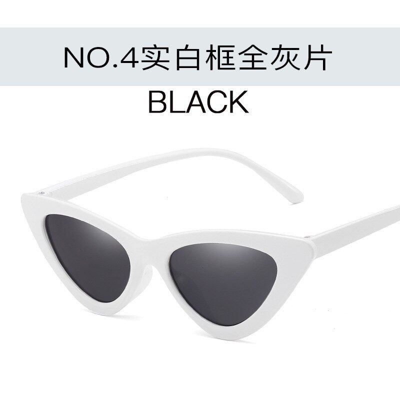 NO.4Fashion Red Lense Cat Eye Sunglasses For Girls Transition Sun Glasses Blue Clear Ladies Glass AABE04
