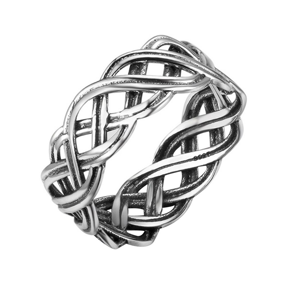 Vintage Infinity Intertd  Knot Finger Ring Women Band Party Jewelry