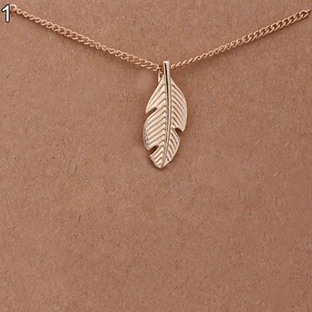 Fashion Women Compass Sun Leaves Pendant Golden Clavicle Chain Choker Necklace