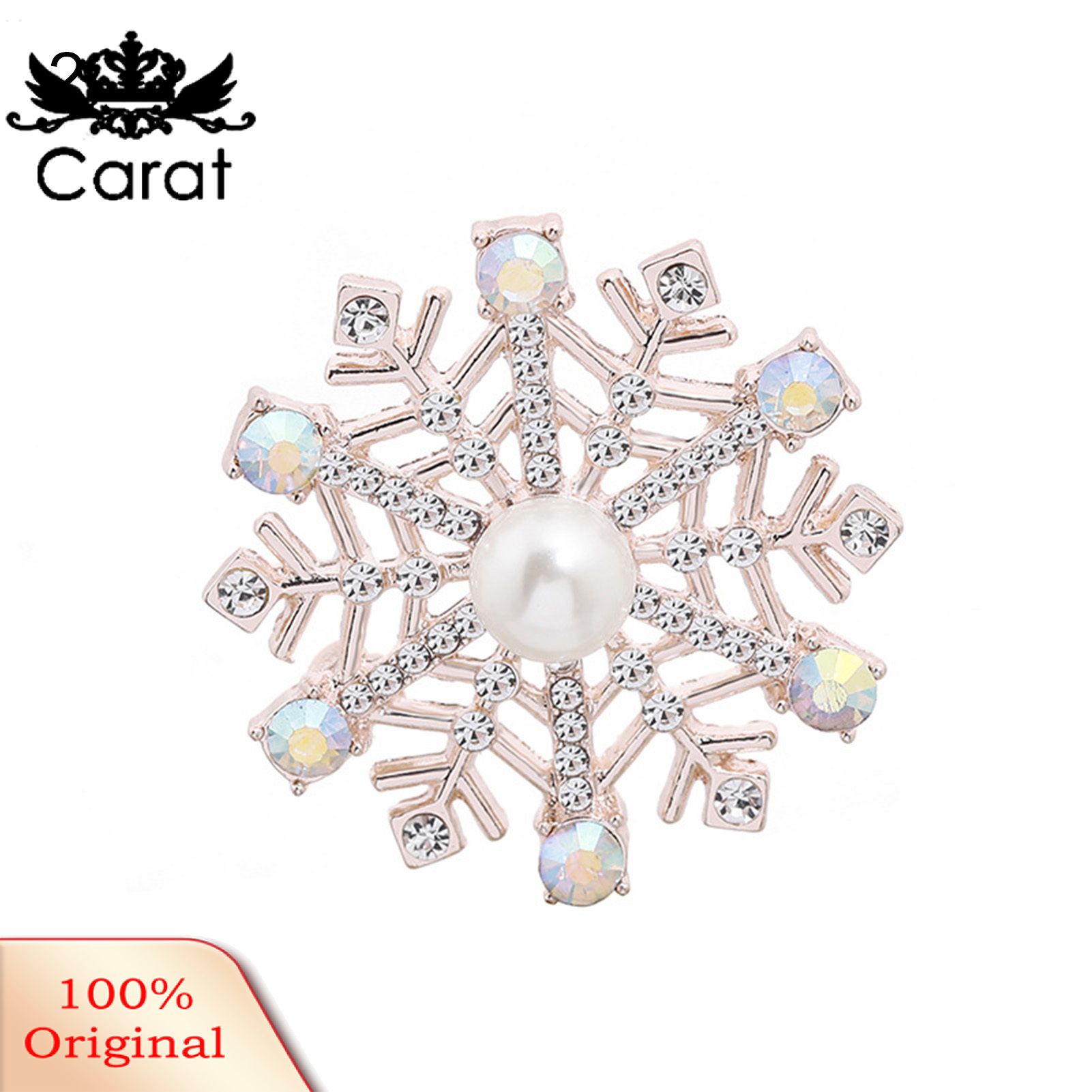 Christmas Brooch Fine Workmanship Attractive Cute Exquisite Rhinestone Creative Brooch for Clothing