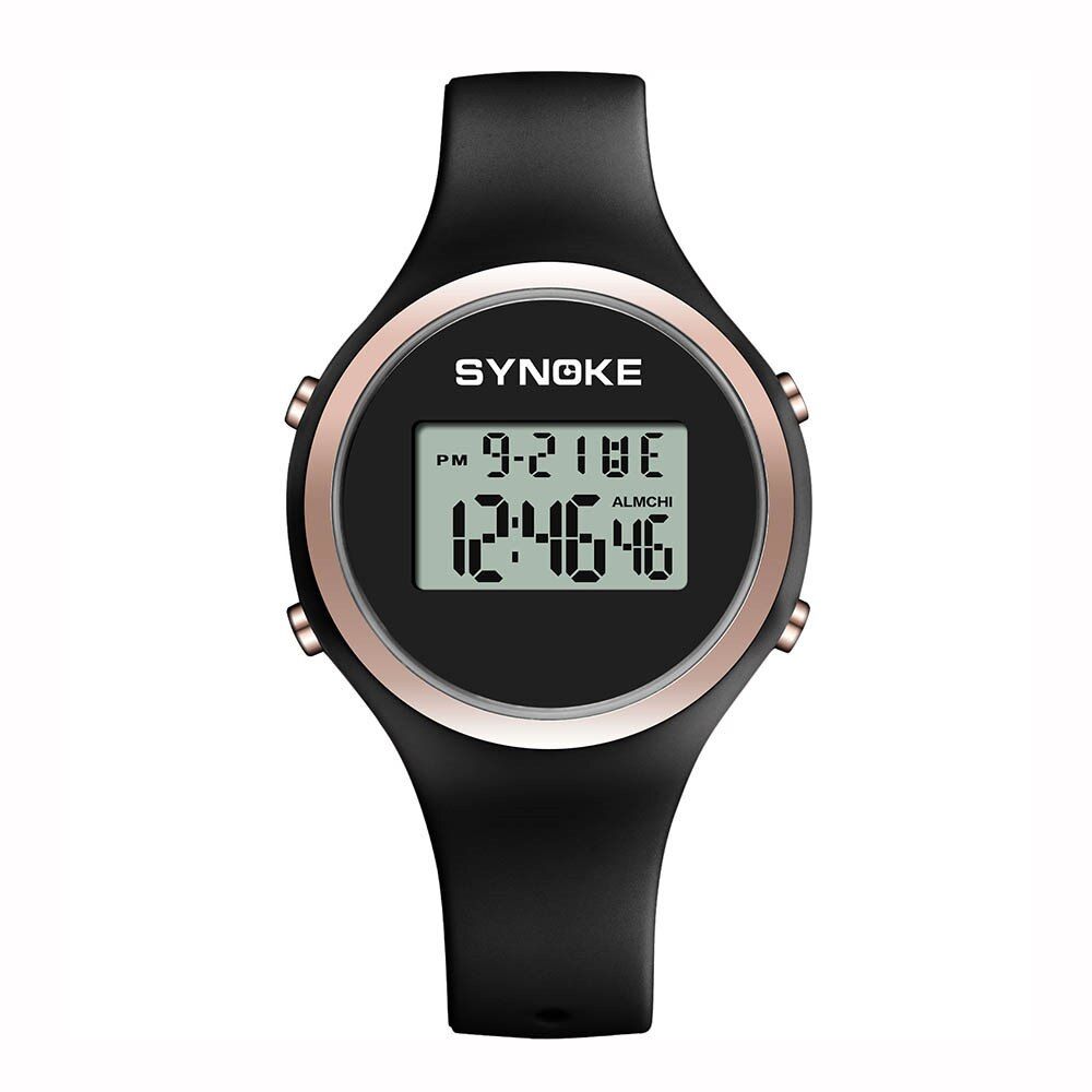 SYNOKE reloj digital niños Student Sports Watches Digital Watch 50m Waterproof Watch Chronograph LED montre garcon enfant #N03