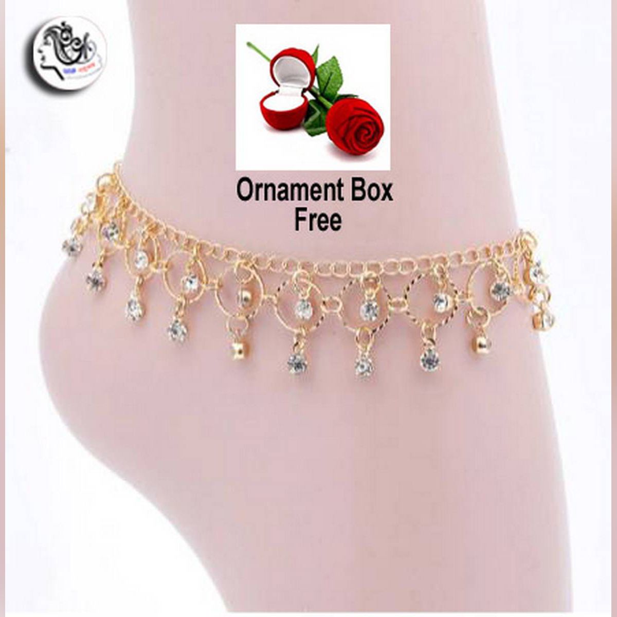 Anklets Circle Anklet Bracelet for Women Indian Anklet Nupur Payel Alloy