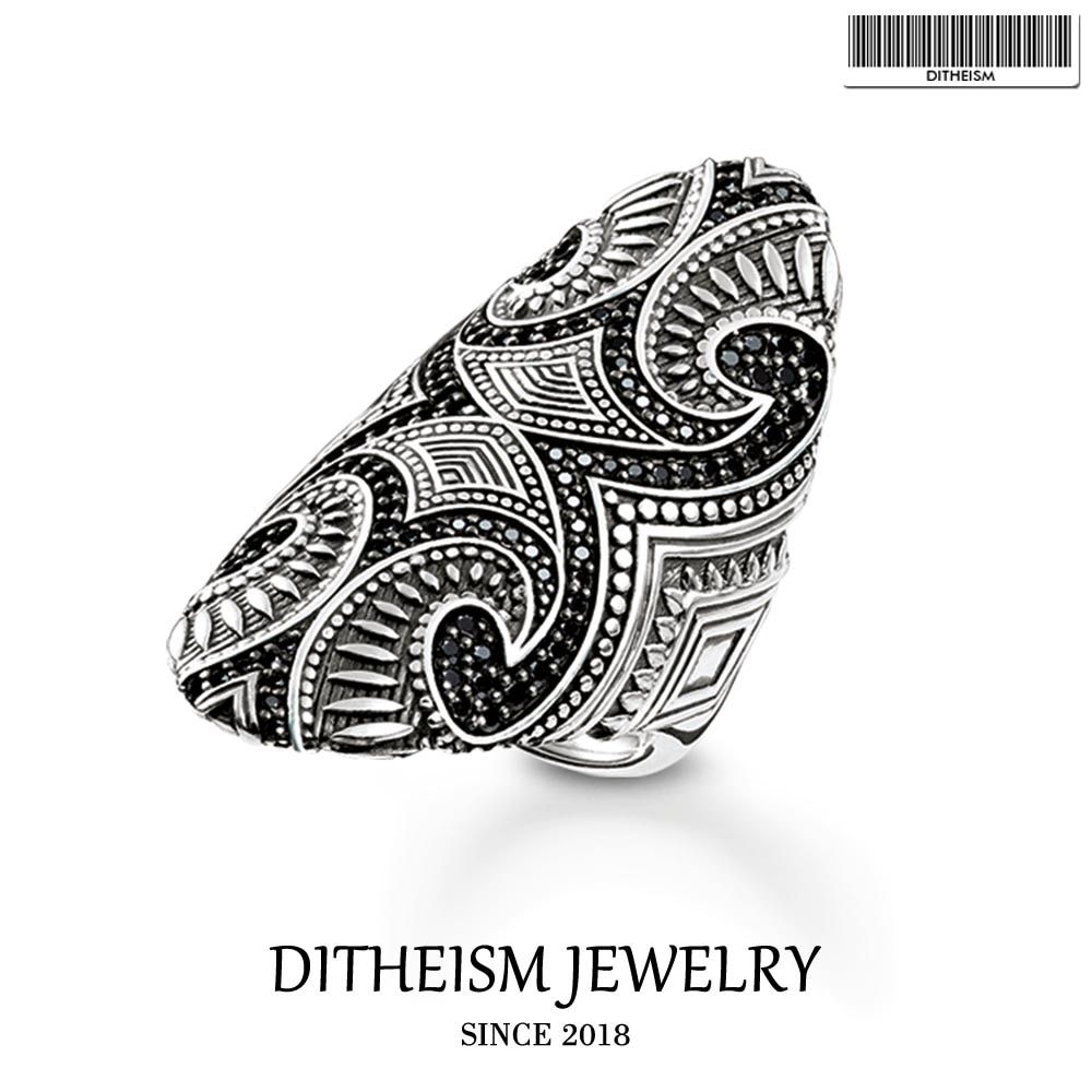 Ring Maori Cultural Tattoo Ornament, 2018 Fashion Jewelry 925 Sterling Silver Party Trendy Gift for Women Girls Lover