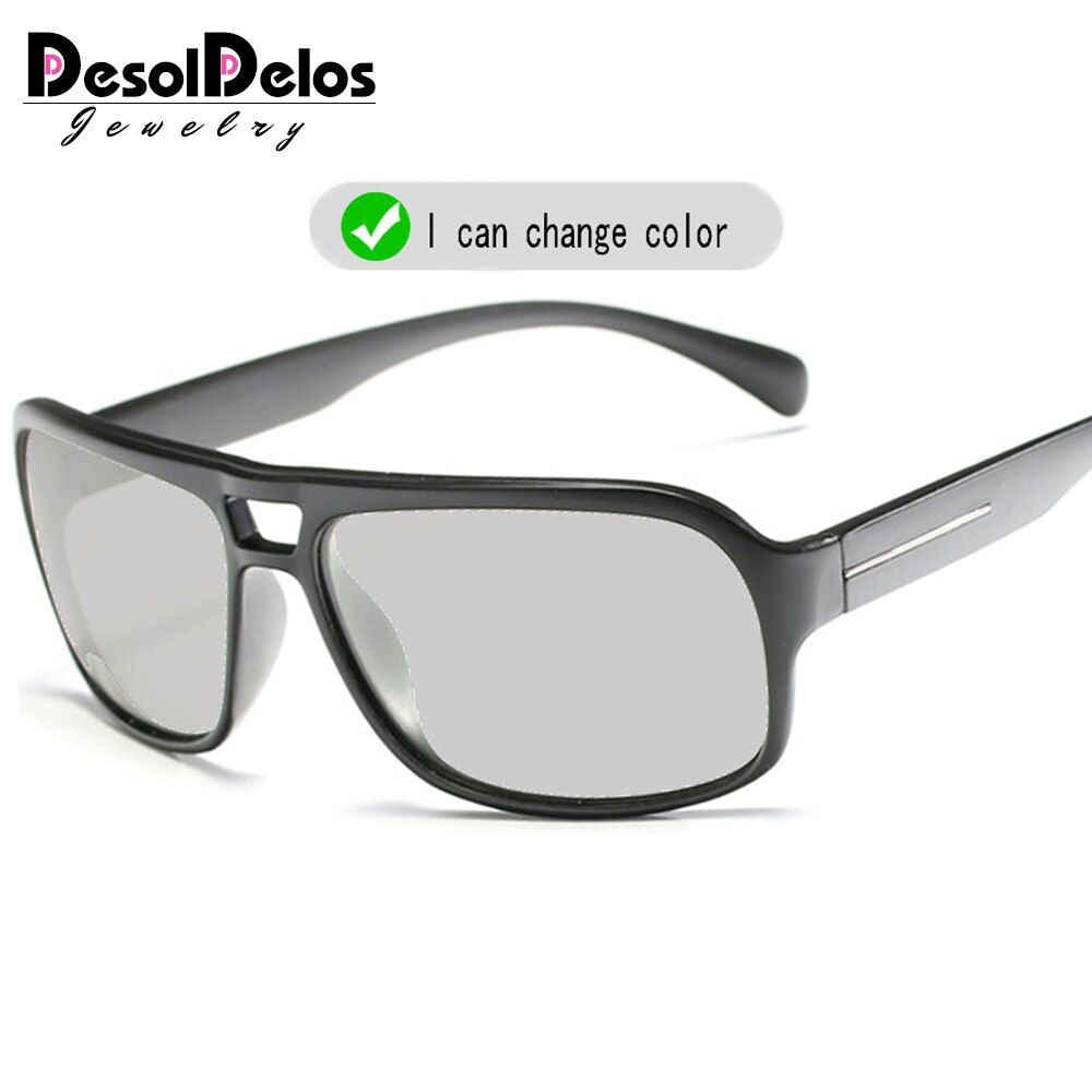 B18222021 Photochromic Sunglasses Men Polarized Sun Glasses Male Driving Goggles UV400 Chameleon Day Night Driving Goggles Gafas
