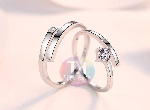 Couple Ring Best Gift Silver Plated