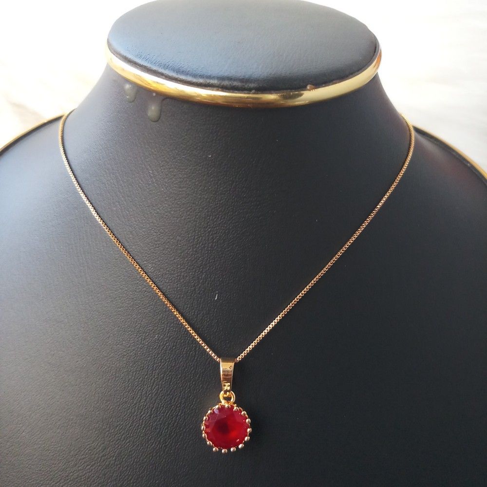 Long Chain Locket/Pendant Necklace Round Shape for Women