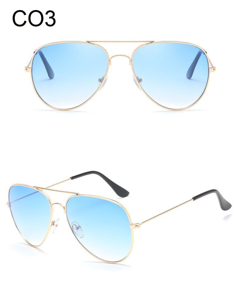 CO3Pilot Sunglasses Women Brand Designer Clear Gradient Sun Glasses Fashion Tinted Shades 2020 Eyewear Transparent Oculos