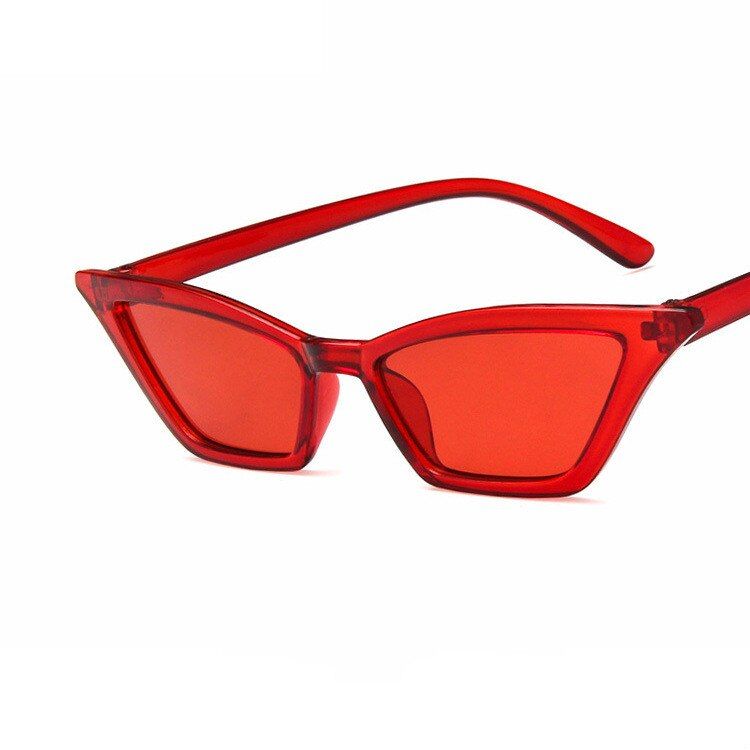 S10526 colors Small Frame cat eye sunglasses Brand retro glasses for women clear eyewear with colorful box frame gafas de sol UV400