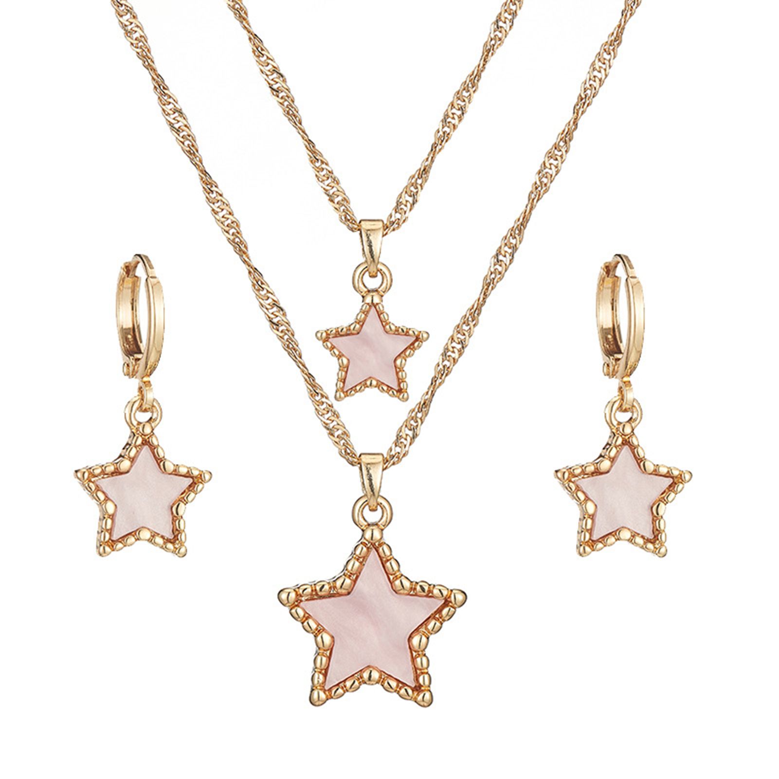 1 Set Jewelry Suit Creative Exquisite Acrylic Star Shape Jewelry Suit for Women