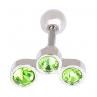 1 Pc Women Rhinestone Tragus Cartilage Stud Short Barbell Body Piercing Earring