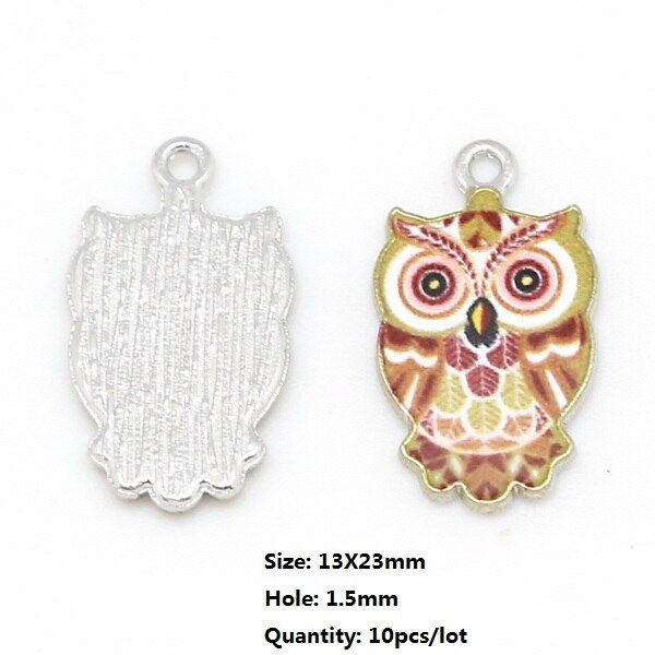 New Arrivals (10-30pcs) Multi Size Owl&Cat Enamel Charm Pendant, for DIY Necklace Bracelet Earring Jewelry Findings Making