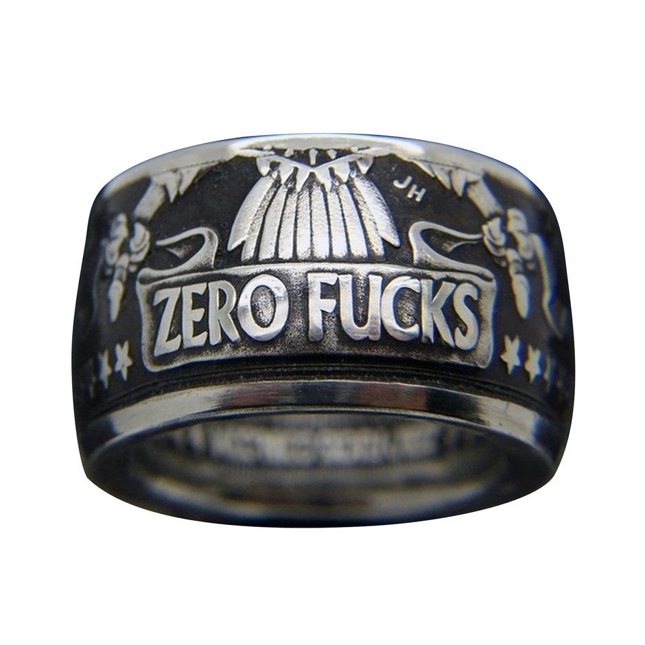 Handmade Coin Ring Vintage Morgan Silver Dollar Carved Rings Mens Jewelry