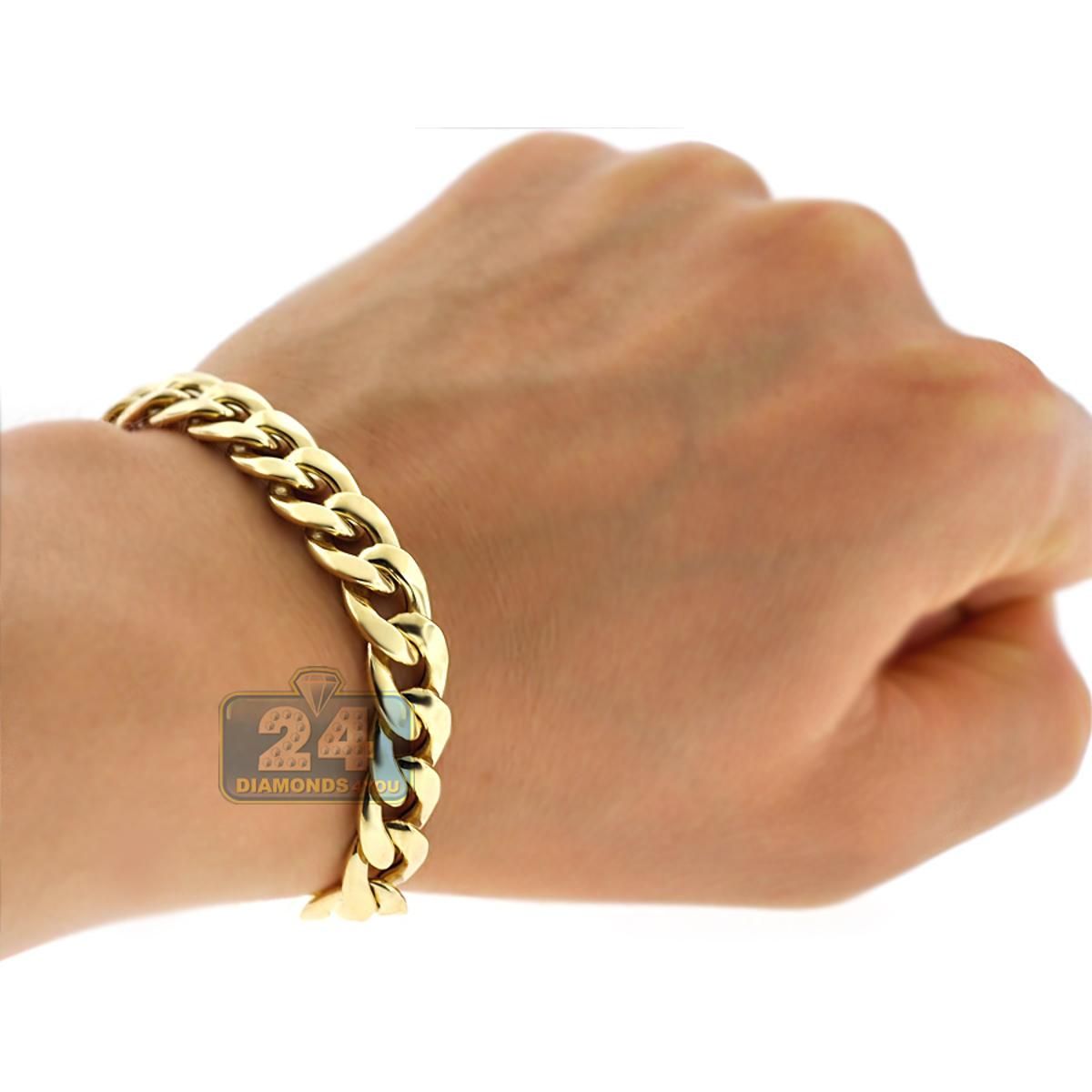 18 kt yellow Gold Color Bolzon Bracelet for Men