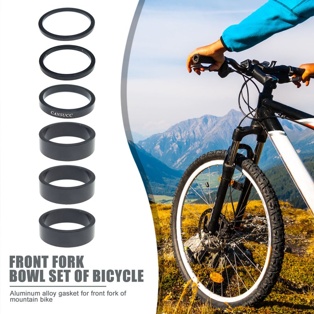 4pcs Outdoor Texture Front Fork Spacer Bike Carbon Fiber Headset Washer Gasket 5/10/15/20mm