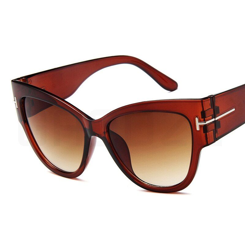 Tea TeaOversized Sunglasses Women 2020 Luxury Brand Vintage Sun Glasses for Women/men T Fashion Cat Eye Sunglasses Female oculos YJ001