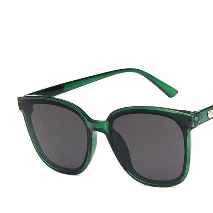 Green-GrayOrange Square Sunglasses High Quality Women Fashion 2020 Ins Round Face Retro Eyeglasses Tide Dream Visit Glasses