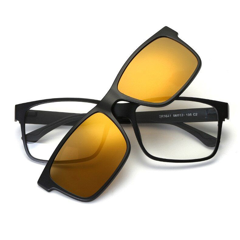 C2HINDFIELD Fashion Square Optical Glasses Frame With Sunglasses lens Brand Designer Vintage Prescription Eyeglasses Women Men