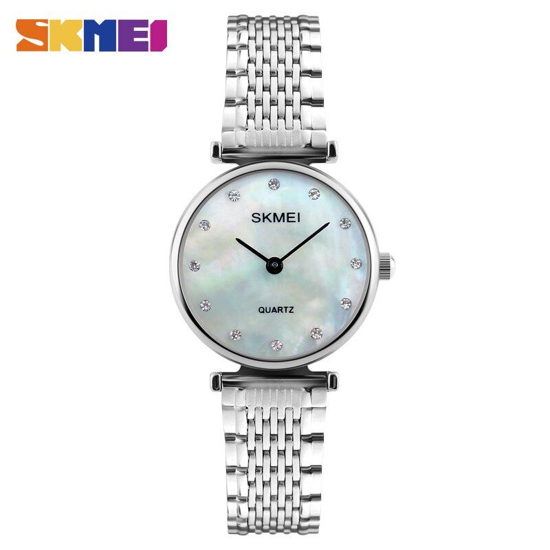 SKMEI Fashion Women Watches Casual Dress Girls Wristwatches Rhinestones Waterproof Rose Ladies Watch relogio feminino