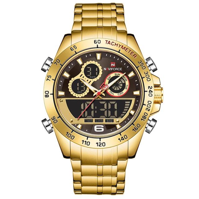 NF9188 Mens Sport Quartz Digital Chronograph Wrist watch