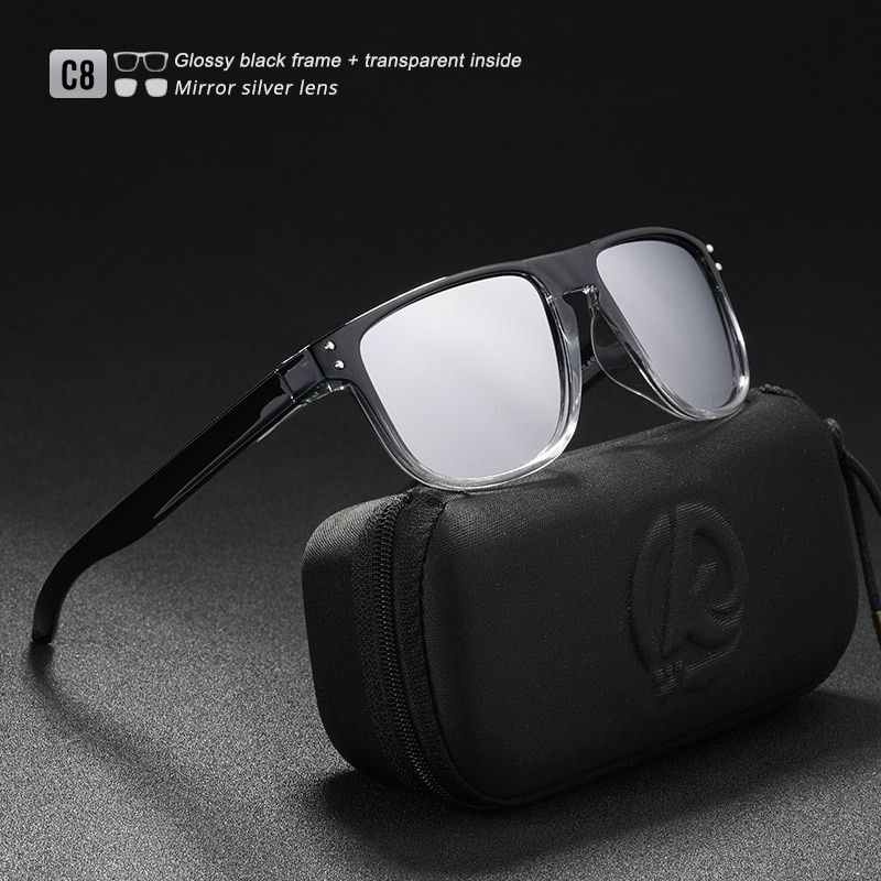 C8Black hard caseKDEAM Durable Lightweight Polarized Sunglasses All-fit Size Sun Glasses Men Coating Lens Minimize Glare Hard Case included