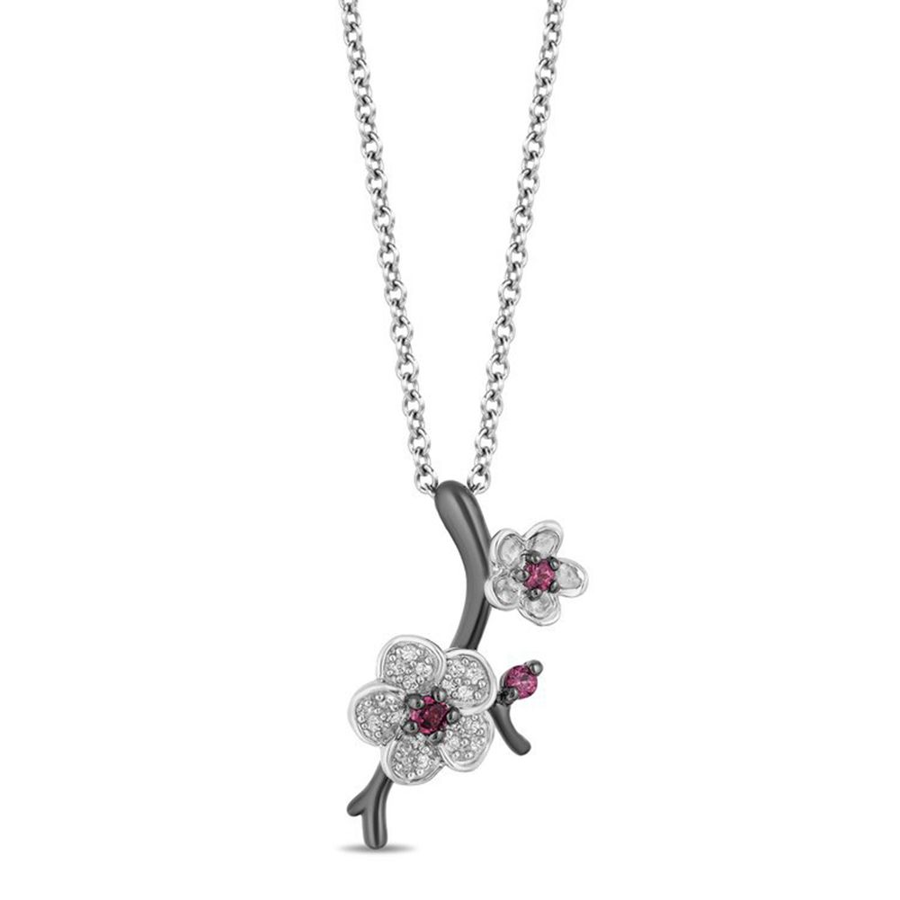 Rhinestone Plum Blossom Flower Women Necklace Ear Stud Earrings Finger Ring