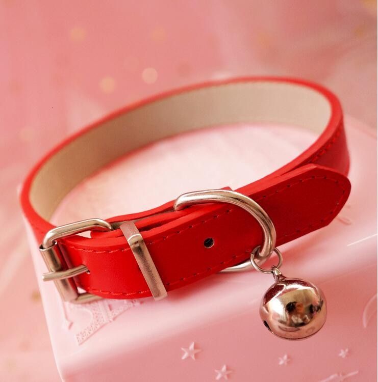 Sweet PU Leather Small Bell Choker Necklace Punk Style Women Torques Women Gothic Club Cross Jewelry Necklace(null)