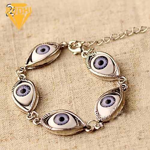 Fashion Unisex Angel Evil Demon Big Eye Eyeball Pattern Bracelet Chain Jewelry Gift