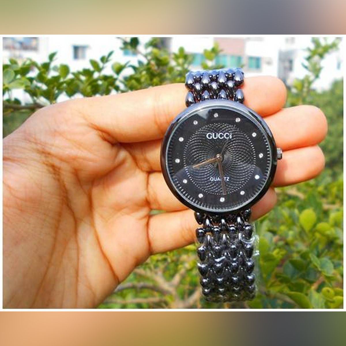 Stylish Fashion Bracelet Waterproof Watch Black Colour Strap Dashing Looks Casual Use Watch For Women