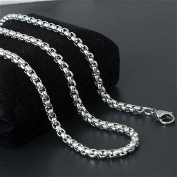 SexeMara Creative Men Stainless Steel Razor Pendant Silver Color Ball Blade Chain Necklace