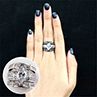 3Pcs Fashion Women Cubic Zirconia Rings Set Wedding Engagement Jewelry Gift