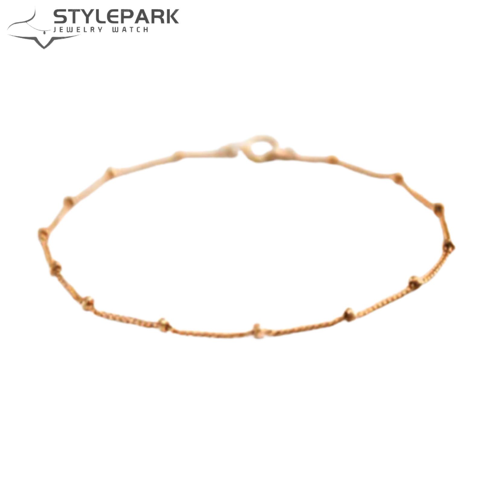 Women Bracelet Small Beads Solid Color Corruption Resistant Hand Chain for Daily Wear