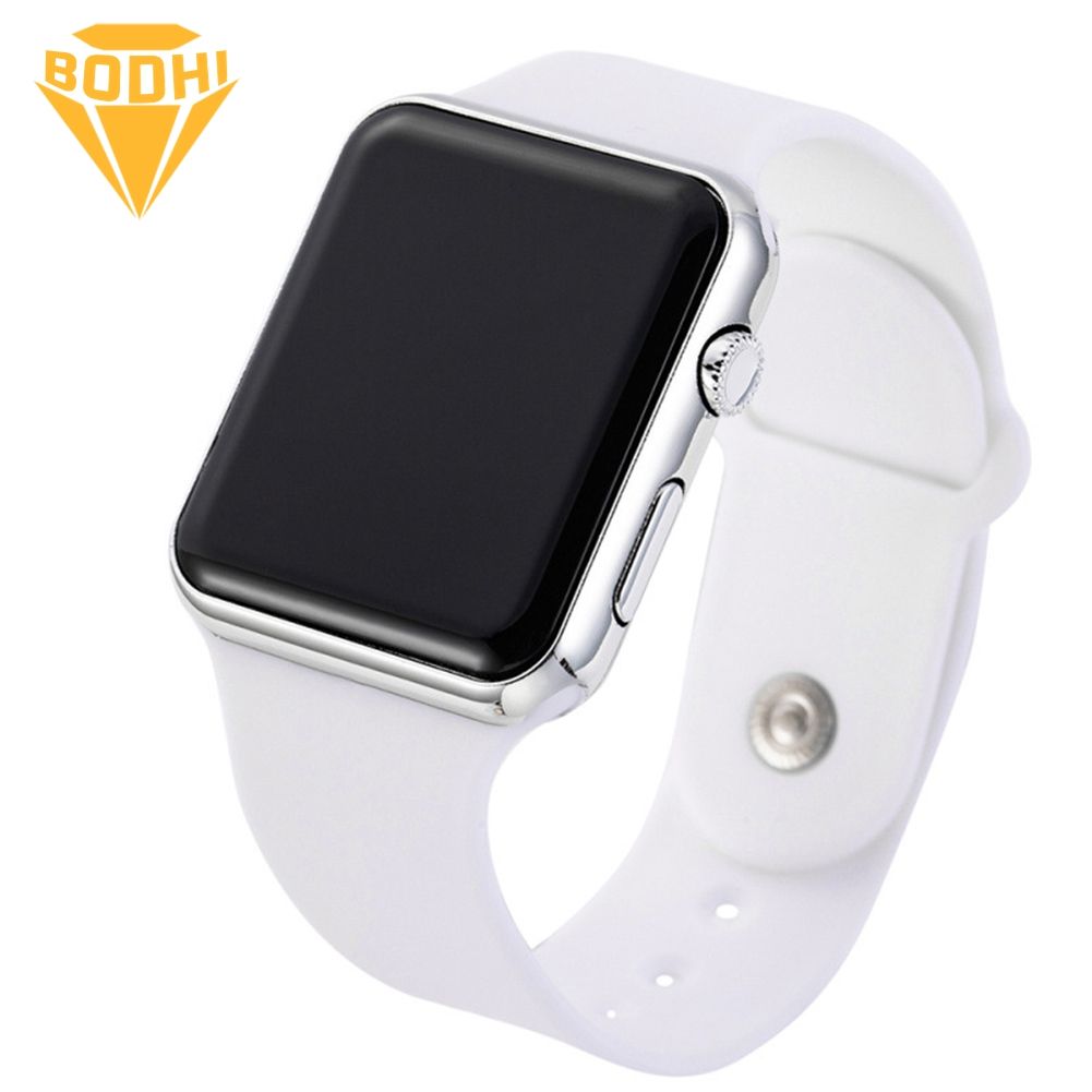 BODHI Fashion Unisex Students Square LED Display Adjustable Strap Digital Wrist Watch