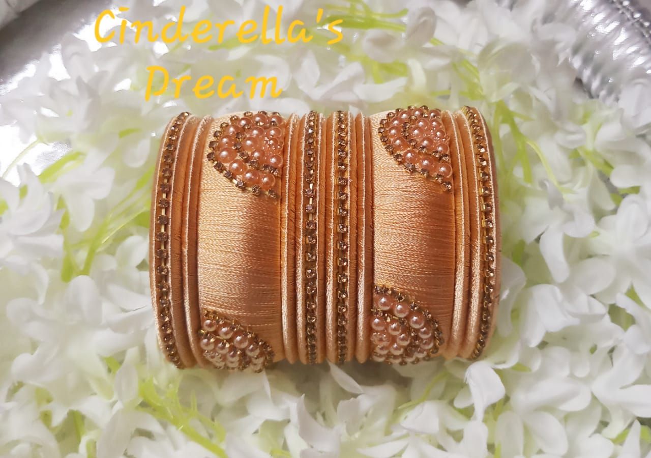 Indian Kundun Work Churi- Golden