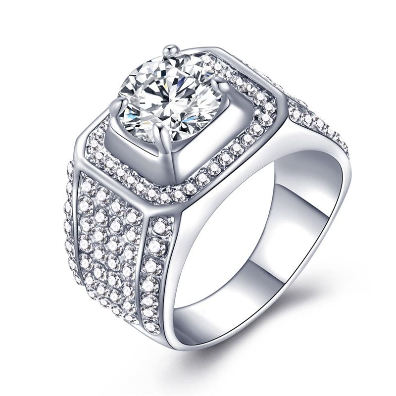 30 Styles Cubic Zirconia Ring Fashion Wedding Jewelry Female Engagement Ring Female Crystal Crown Brand Ring Party New Gift