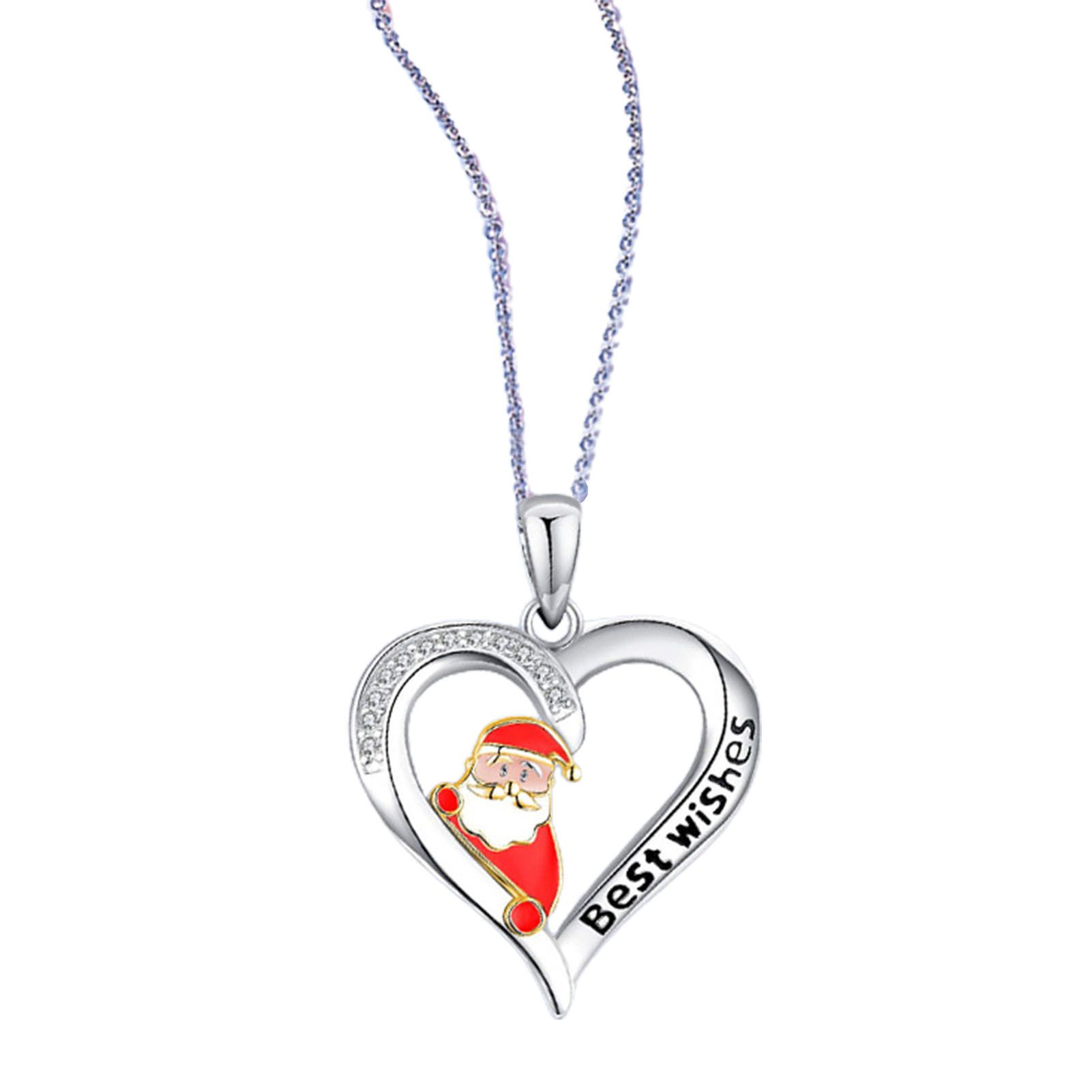 Wedding Necklace All Match Rhinestone Letters Pendant Necklace