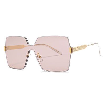 C7 PinkEmosnia 2018 Luxury Brand Designer Fashion Rimless Sunglasses Vintage Big Frame Lens Square Sun Glasses Men Women UV400
