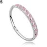 Women Bridal Slim Shiny Rhinestone Bangle Brelet Engagement Wedding Jewelry