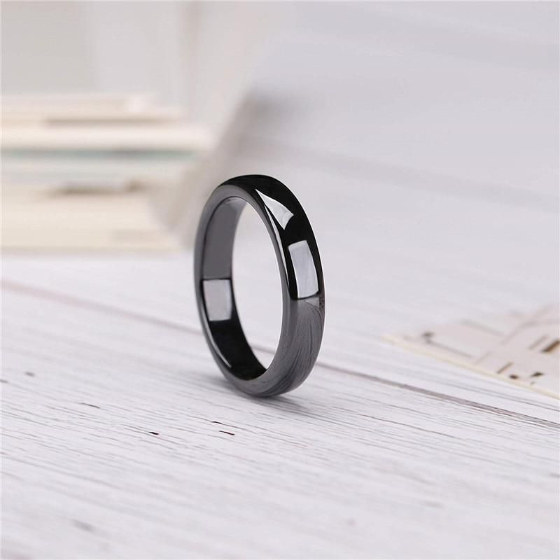 1Pc Tiny Thin 3mm Ring Men Women Black