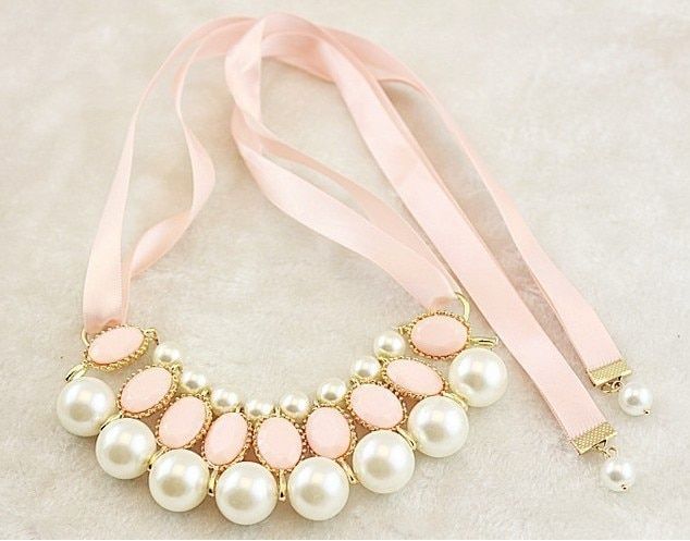 Silk pearl necklace manufacturers selling in Europe and the big necklace Bead Necklace Sweater Chain Fashion Jewelry Wholesale