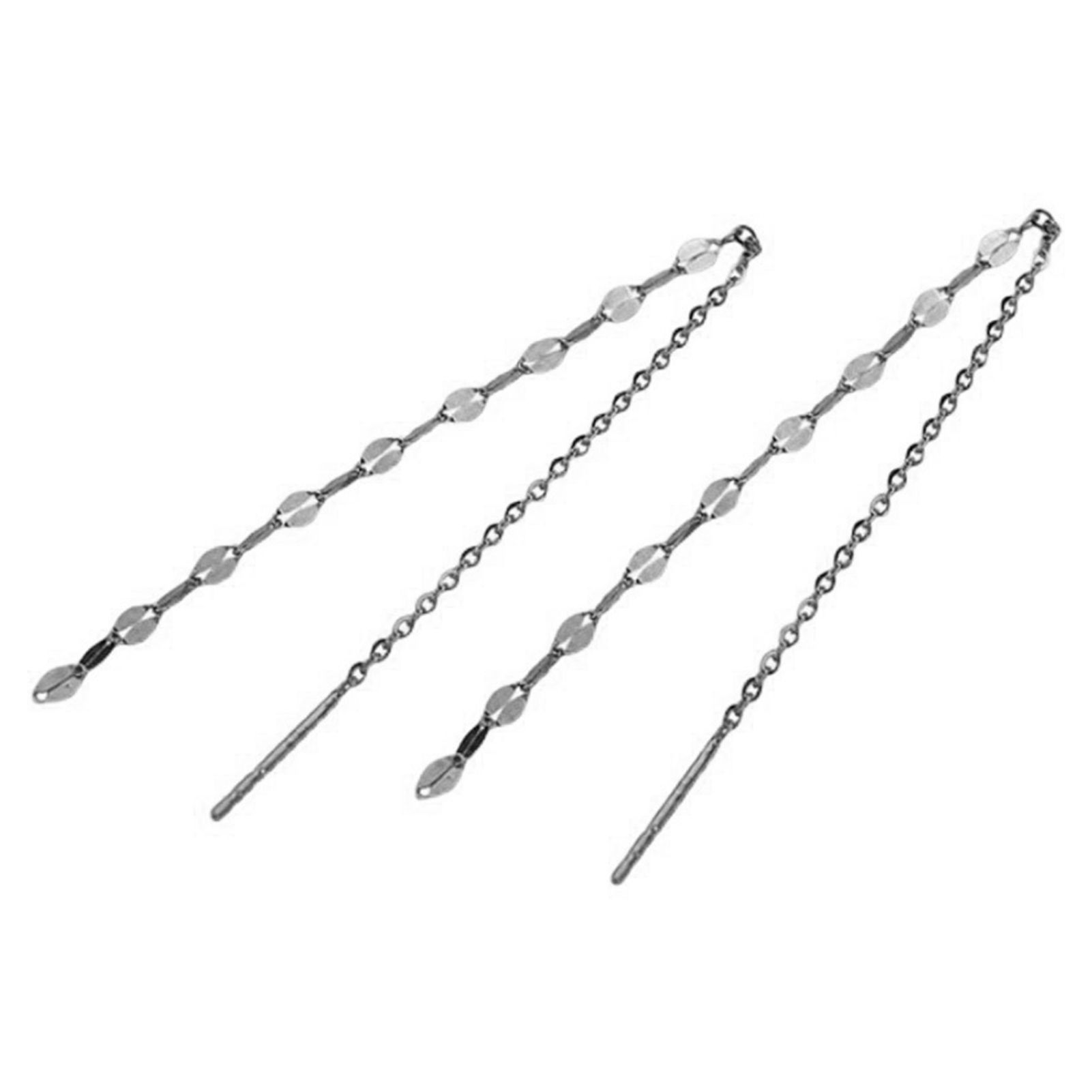 Party Earrings Geometric Chain Electroplating Bright Luster Drop Earrings