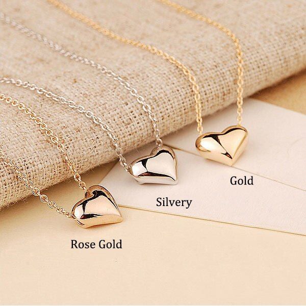 Fashion Women Alloy Love Heart Pendant Necklaces Charm Necklace Jewelry Gifts TT@88