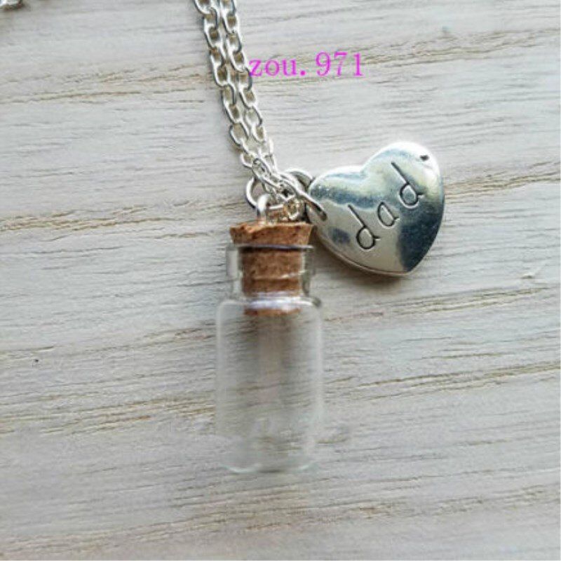 1PCS Memorial Necklace family member, Urn Vial Necklace for Ashes, Cremation Jewelry