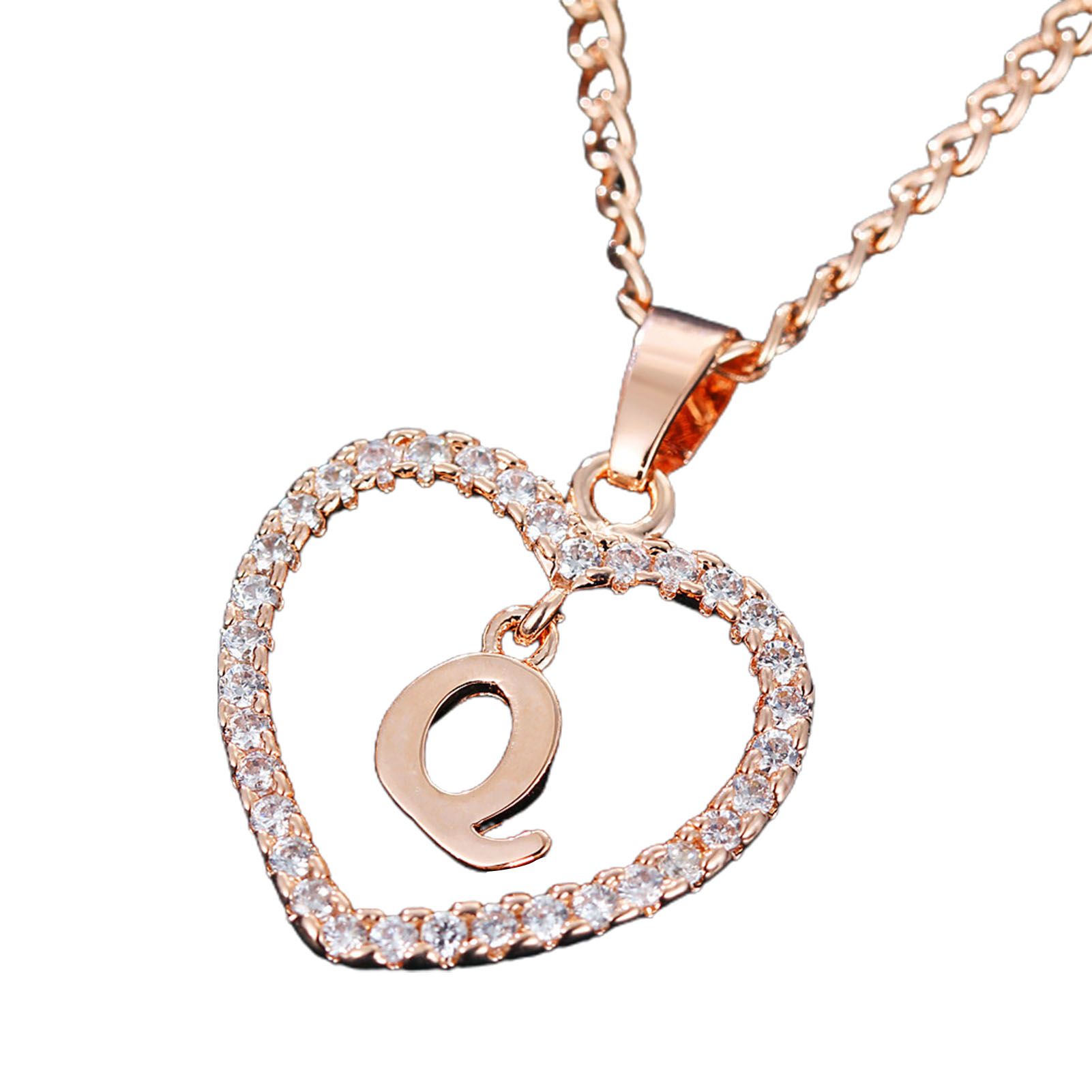Wedding Neckle Adjusle 26 Letters art Pendant Neckle
