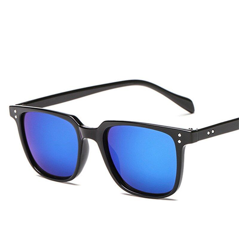 Black BlueClassic Square Sunglasses Men Outdoor Sports Driving Goggle Vintage Eyewear Accessorie Sun Glasses Mens Luxury Eyeglasses UV400
