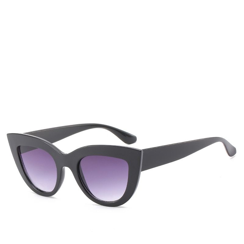 JIFANPAUL Cat-eye Sunglasses Anti-blue Light UV400 Big Box Sunglasses Dazzling Sunglasses Female Trendy Glasses Personality